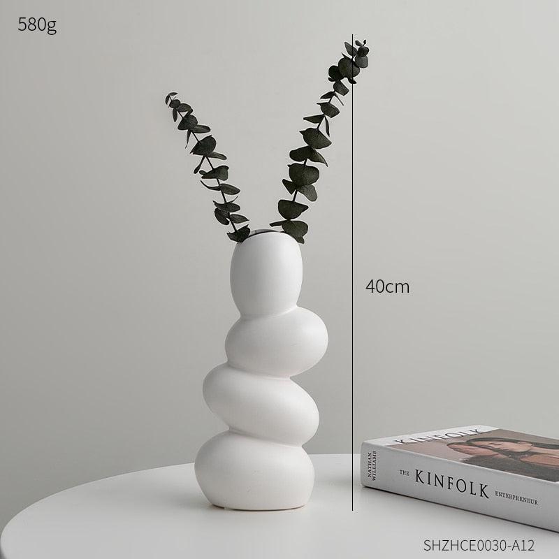 Decorative Ceramic Vases | Stylish Flower Vases for Home and Office Decor | Premium Quality Gift